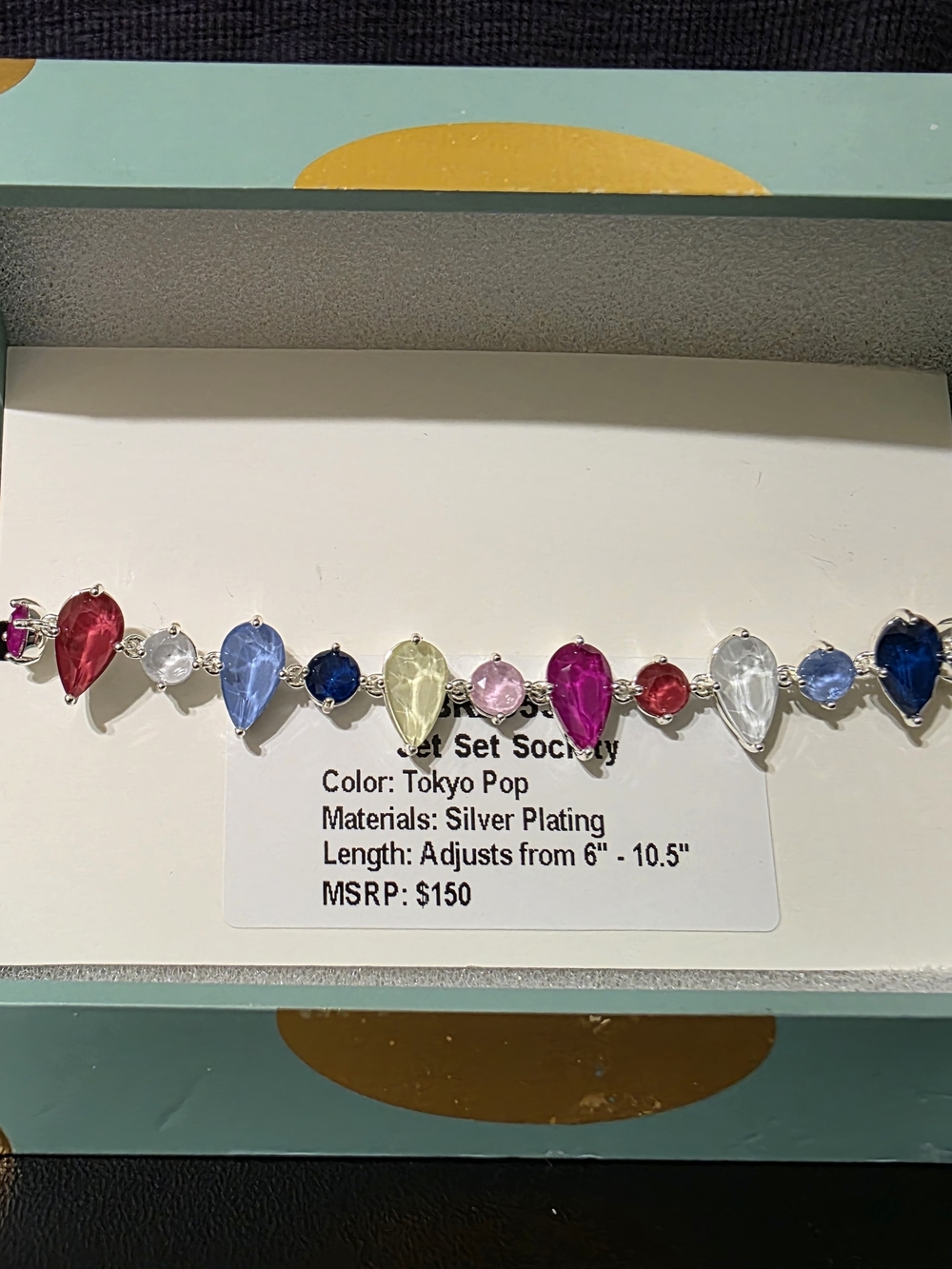 Tokyo Pop Jewel Candy Bracelet - Silver Plating